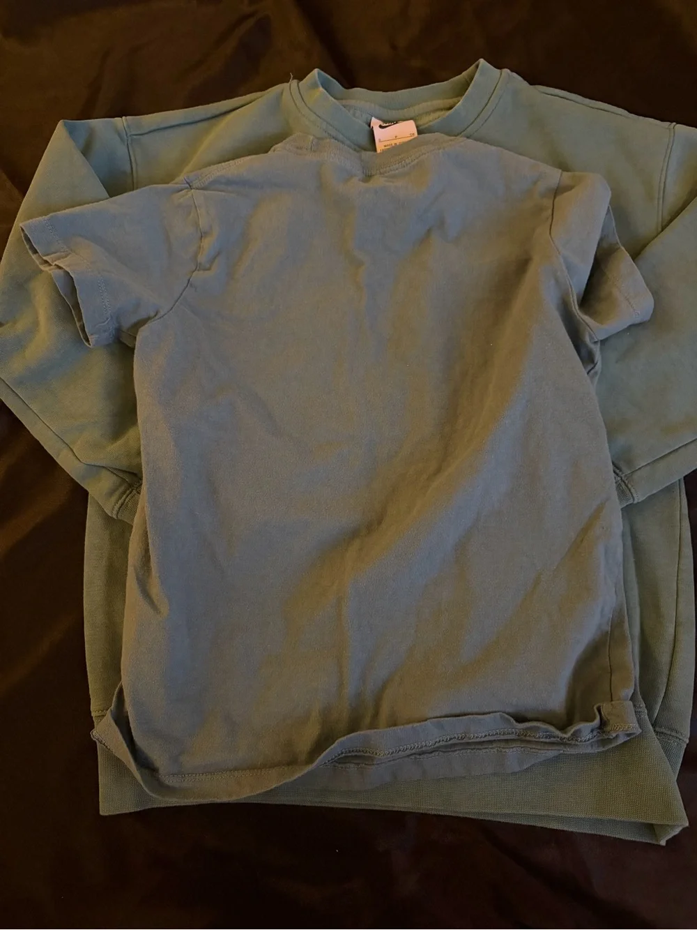 Nike Olive Green Fleece Pullover & shorts with Embroidered Logo & matching tee